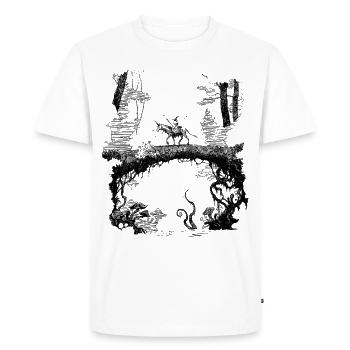 Magicien - T-shirt Premium bio Homme - blanc - Devant - Nico (187cm)