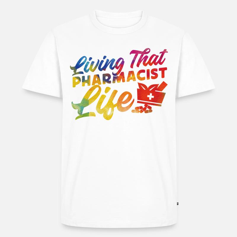 Pharmacy Tech Technician - Männer Premium Bio T-Shirt - Weiß