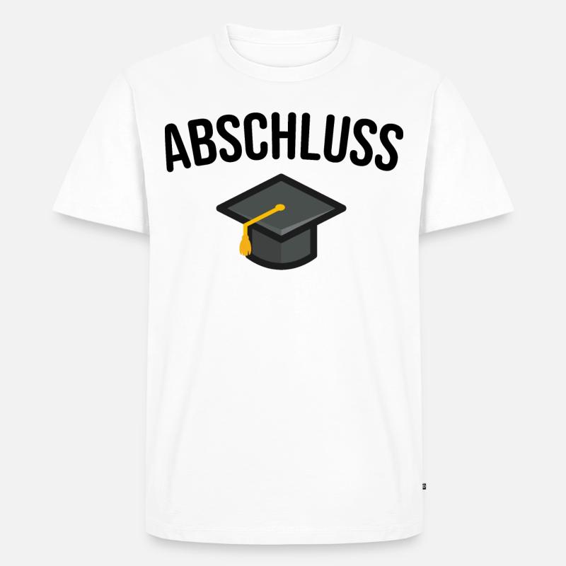 Abschluss Studium Abitur - Männer Premium Bio T-Shirt - Weiß