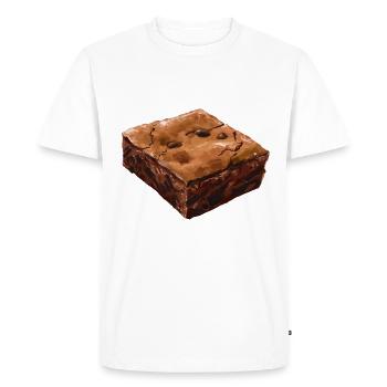 Rustic Brownie Illustration - Men's Premium Organic T-Shirt - white - Front - Nico (187cm)