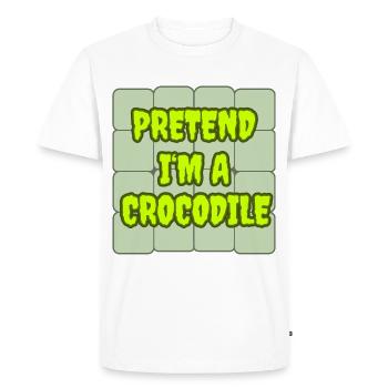 Pretend I'm a Crocodile - Crocodile Costume - Men's Premium Organic T-Shirt - white - Front - Nico (187cm)
