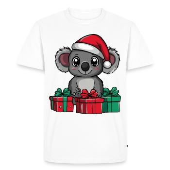 Koala Christmas Gifts - Men's Premium Organic T-Shirt - white - Front - Nico (187cm)