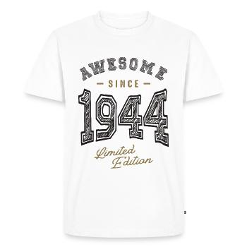 Awesome Since 1944 78th Birthday - Men's Premium Organic T-Shirt - white - Front - Nico (187cm)