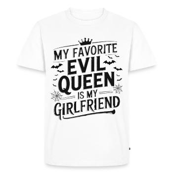 Ma méchante reine préférée est ma petite amie - T-shirt Premium bio Homme - blanc - Devant - Nico (187cm)