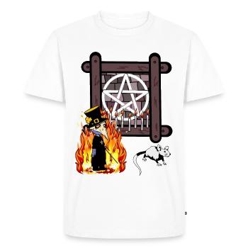 Sorcier rituel spirituel occulte Satan Magie noire - T-shirt Premium bio Homme - blanc - Devant - Nico (187cm)