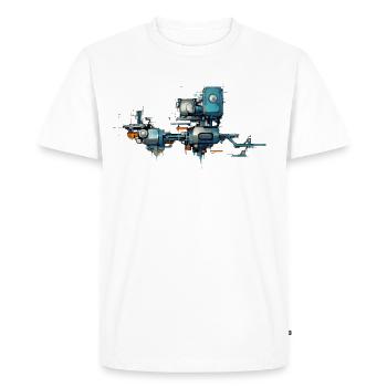 Pack Stack Machine - Männer Premium Bio T-Shirt - Weiß - Vorne - Nico (187cm)