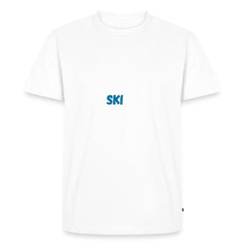 J'ai ski - T-shirt Premium bio Homme - blanc - Devant - Nico (187cm)