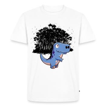 Jungle Temps Âge de pierre Fantaisie Dino Enfants - T-shirt Premium bio Homme - blanc - Devant - Nico (187cm)