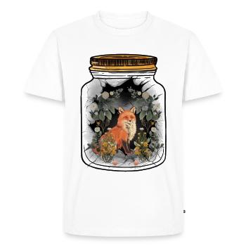 Renard Renards Nature Nature Amoureux Enfants Enfant - T-shirt Premium bio Homme - blanc - Devant - Nico (187cm)