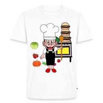 Monkey Kitchen Cook Cooks Cooks Culinary Arts - Men's Premium Organic T-Shirt - white - Front - Nico (187cm)