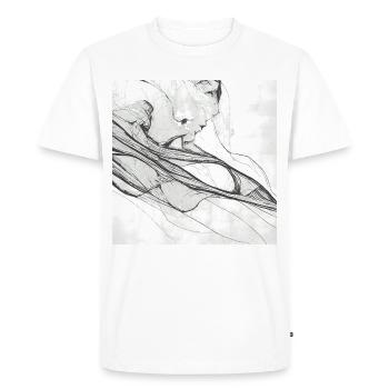 Un coup d'art - T-shirt Premium bio Homme - blanc - Devant - Nico (187cm)