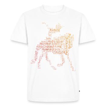 Artistic gymnastics on horseback Acrobatics on horseback - Men's Premium Organic T-Shirt - white - Front - Nico (187cm)