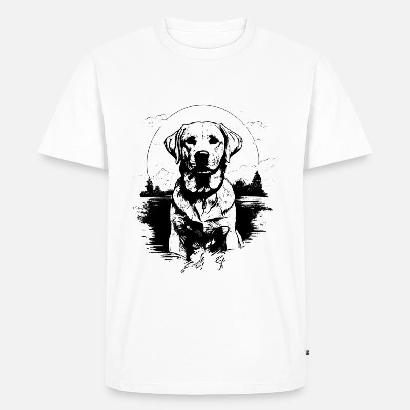 Canine Chic: Stylish - Männer Premium Bio T-Shirt - Weiß