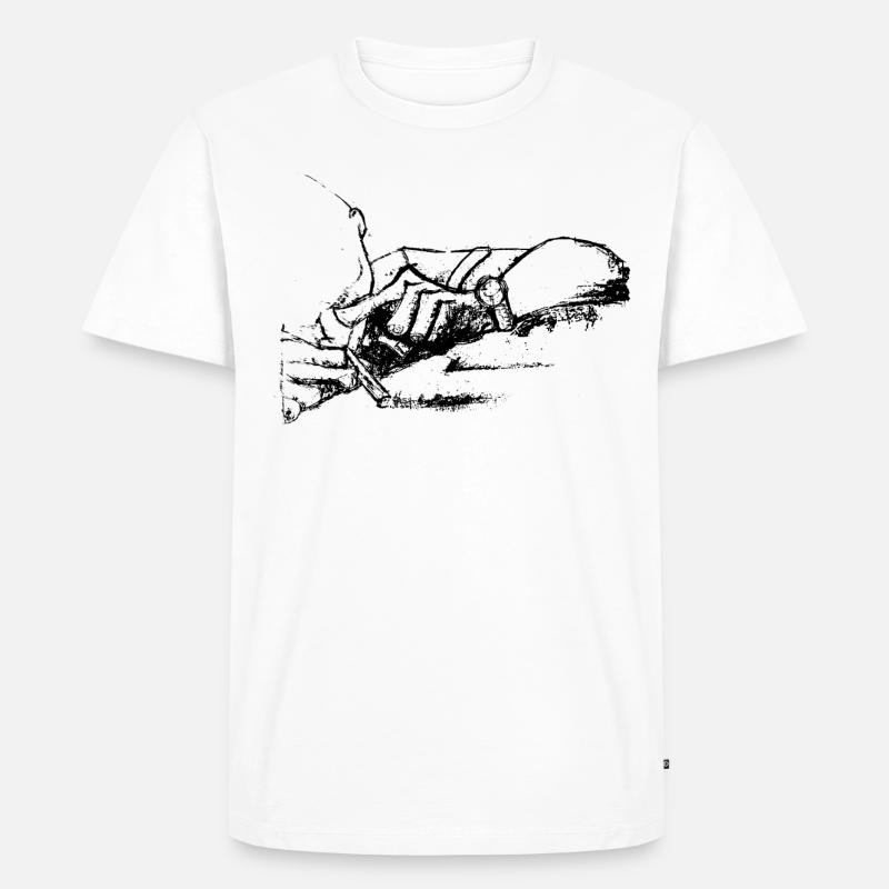 Koksender Mann - Männer Premium Bio T-Shirt - Weiß