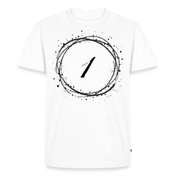 1 - T-shirt Premium bio Homme - blanc - Devant - Nico (187cm)