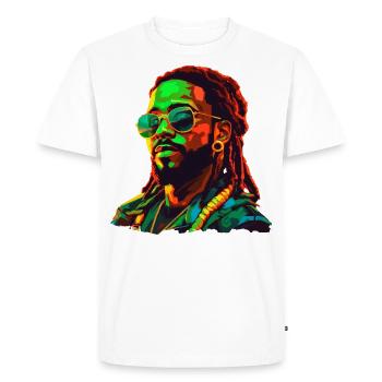 Unleash Your Confidence: Ragga Man Big! - T-shirt Premium bio Homme - blanc - Devant - Nico (187cm)