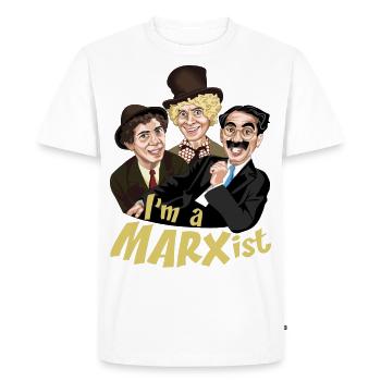 Je suis un marxiste - T-shirt Premium bio Homme - blanc - Devant - Nico (187cm)