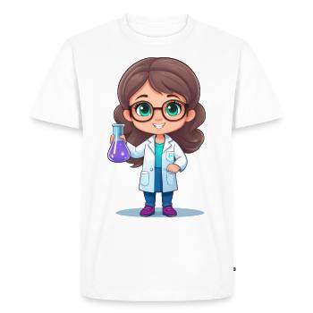 Chemist or laboratory technician or scientist - Men's Premium Organic T-Shirt - white - Front - Nico (187cm)