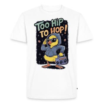 Too Hip To Hop – Hip-Hop Chick - T-shirt Premium bio Homme - blanc - Devant - Nico (187cm)