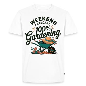 L’amour pur du jardin – style week-end - T-shirt Premium bio Homme - blanc - Devant - Nico (187cm)