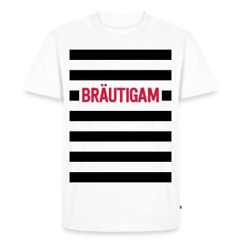 Groom - bande baccalauréat parti - T-shirt Premium bio Homme - blanc - Devant - Nico (187cm)