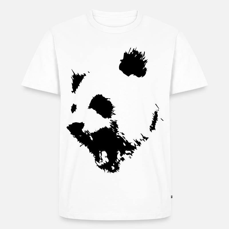 Panda - Männer Premium Bio T-Shirt - Weiß