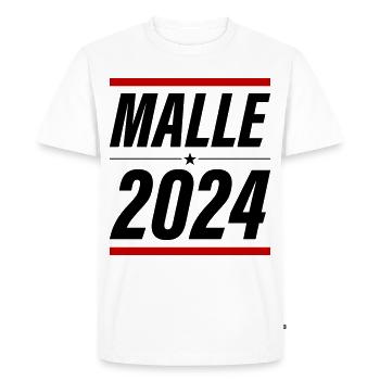 Malle 2024 - Men's Premium Organic T-Shirt - white - Front - Nico (187cm)