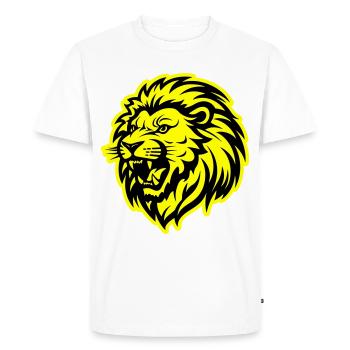Lion's Head Lion Animal - Men's Premium Organic T-Shirt - white - Front - Nico (187cm)