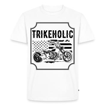 Trike - T-shirt Premium bio Homme - blanc - Devant - Nico (187cm)