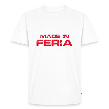 Made in Feria - T-shirt Premium bio Homme - blanc - Devant - Nico (187cm)