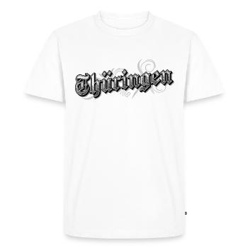Thuringia East Germany Vintage Look - Men's Premium Organic T-Shirt - white - Front - Nico (187cm)