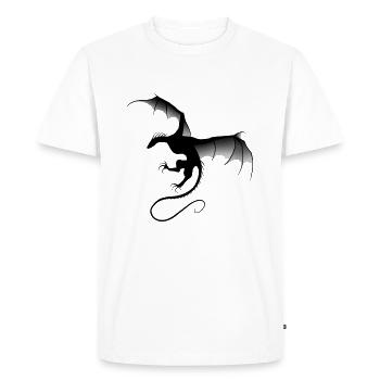 Black dragon - T-shirt Premium bio Homme - blanc - Devant - Nico (187cm)