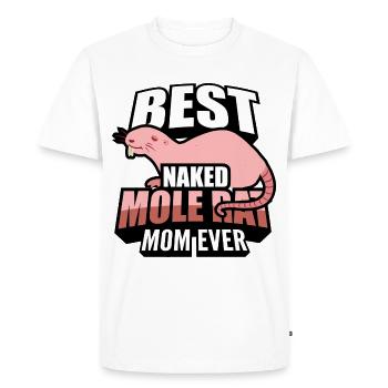 Naked mole rat mom | Pets Rodent Animals Gift - Men's Premium Organic T-Shirt - white - Front - Nico (187cm)