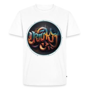 Graffiti inspirant V6 - T-shirt Premium bio Homme - blanc - Devant - Nico (187cm)