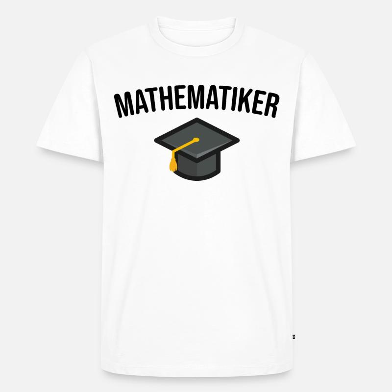 Mathematiker Studium Abschluss - Männer Premium Bio T-Shirt - Weiß
