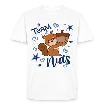 Révélation du sexe, c'est un garçon, Team Nuts - T-shirt Premium bio Homme - blanc - Devant - Nico (187cm)