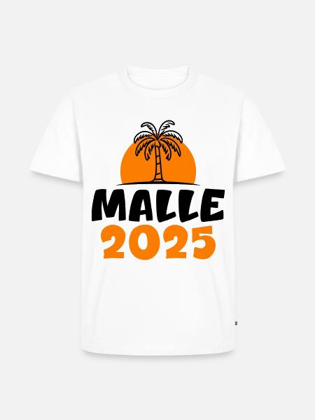 Malle 2025 - Männer Premium Bio T-Shirt - Weiß