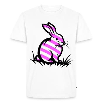 Lapin de Pâques Pâques - T-shirt Premium bio Homme - blanc - Devant - Nico (187cm)