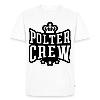 Polter Crew Fiançailles Mariage - T-shirt Premium bio Homme - blanc - Devant - Nico (187cm)