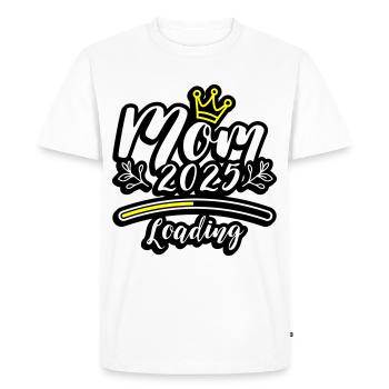 Mama 2025 Loading Mom - Men's Premium Organic T-Shirt - white - Front - Nico (187cm)