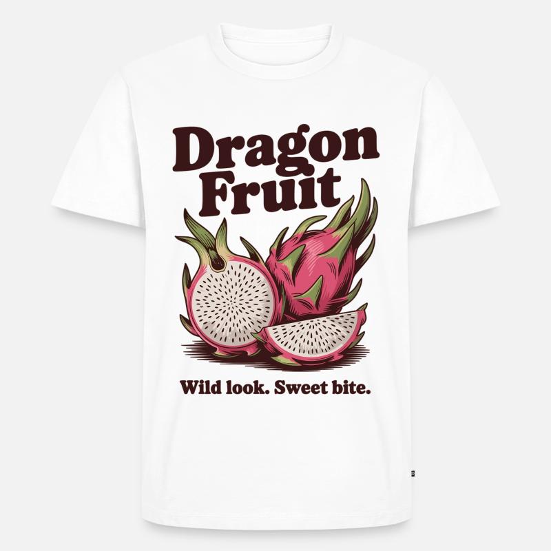 Drachenfrucht Exotisch & Süß - Männer Premium Bio T-Shirt - Weiß