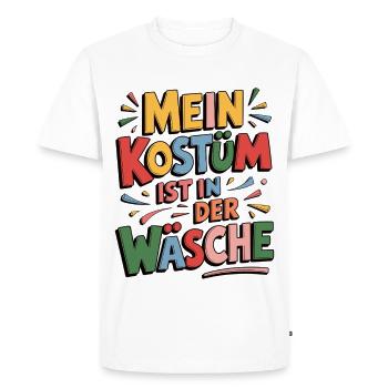 Costume d’urgence - Mon costume est au lavage - T-shirt Premium bio Homme - blanc - Devant - Nico (187cm)
