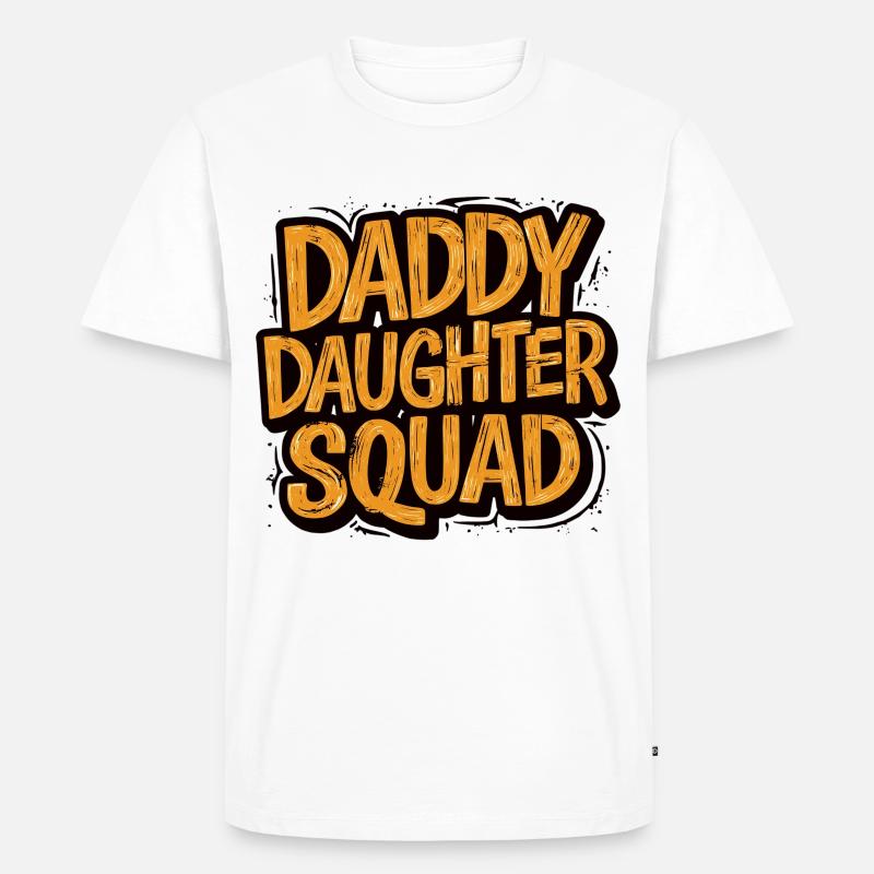 Daddy Daughter Squad Shirt - Männer Premium Bio T-Shirt - Weiß
