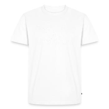 J peux pas j ai randonnée - T-shirt Premium bio Homme - blanc - Devant - Nico (187cm)