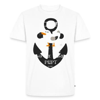 La maison est l'endroit où les bouffées de mouette - T-shirt Premium bio Homme - blanc - Devant - Nico (187cm)