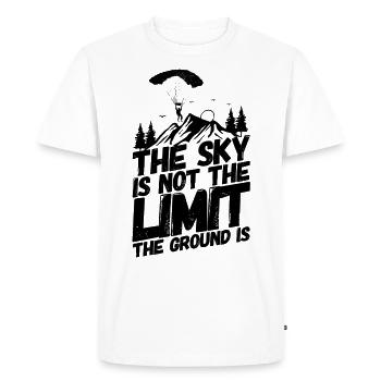 Parachutisme parachutisme - T-shirt Premium bio Homme - blanc - Devant - Nico (187cm)