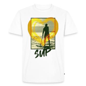 Stand Up Paddling Sup Sup Image - T-shirt Premium bio Homme - blanc - Devant - Nico (187cm)