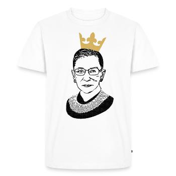 Ruth Bader Ginsburg RGB - T-shirt Premium bio Homme - blanc - Devant - Nico (187cm)