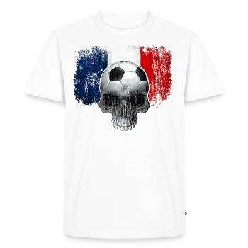 France Football Fan - T-shirt Premium bio Homme - blanc - Devant - Nico (187cm)