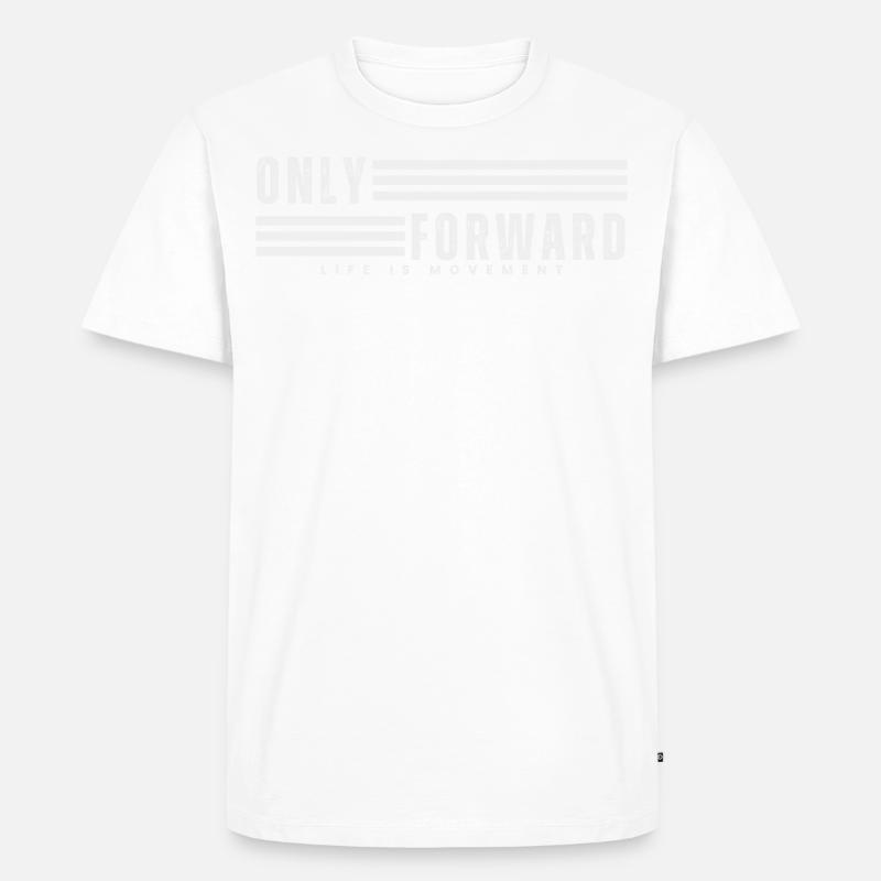 ONLY FORWARD - Männer Premium Bio T-Shirt - Weiß